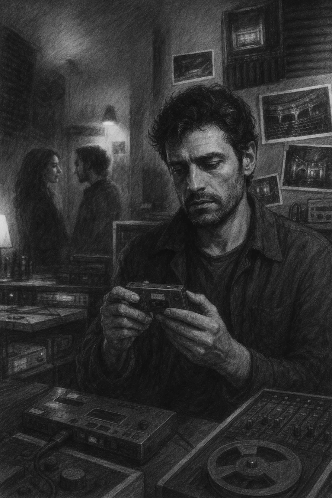Lámina de grafito para Capítulo 5 · Elías, el sonidista