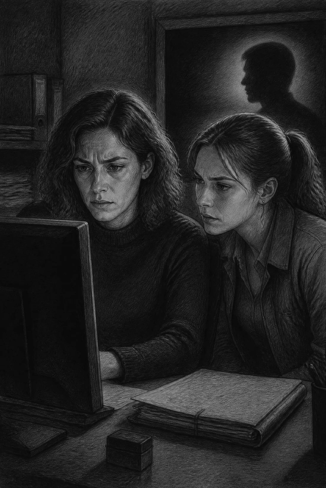 Lámina de grafito para Capítulo 8 · Perfil de una sombra