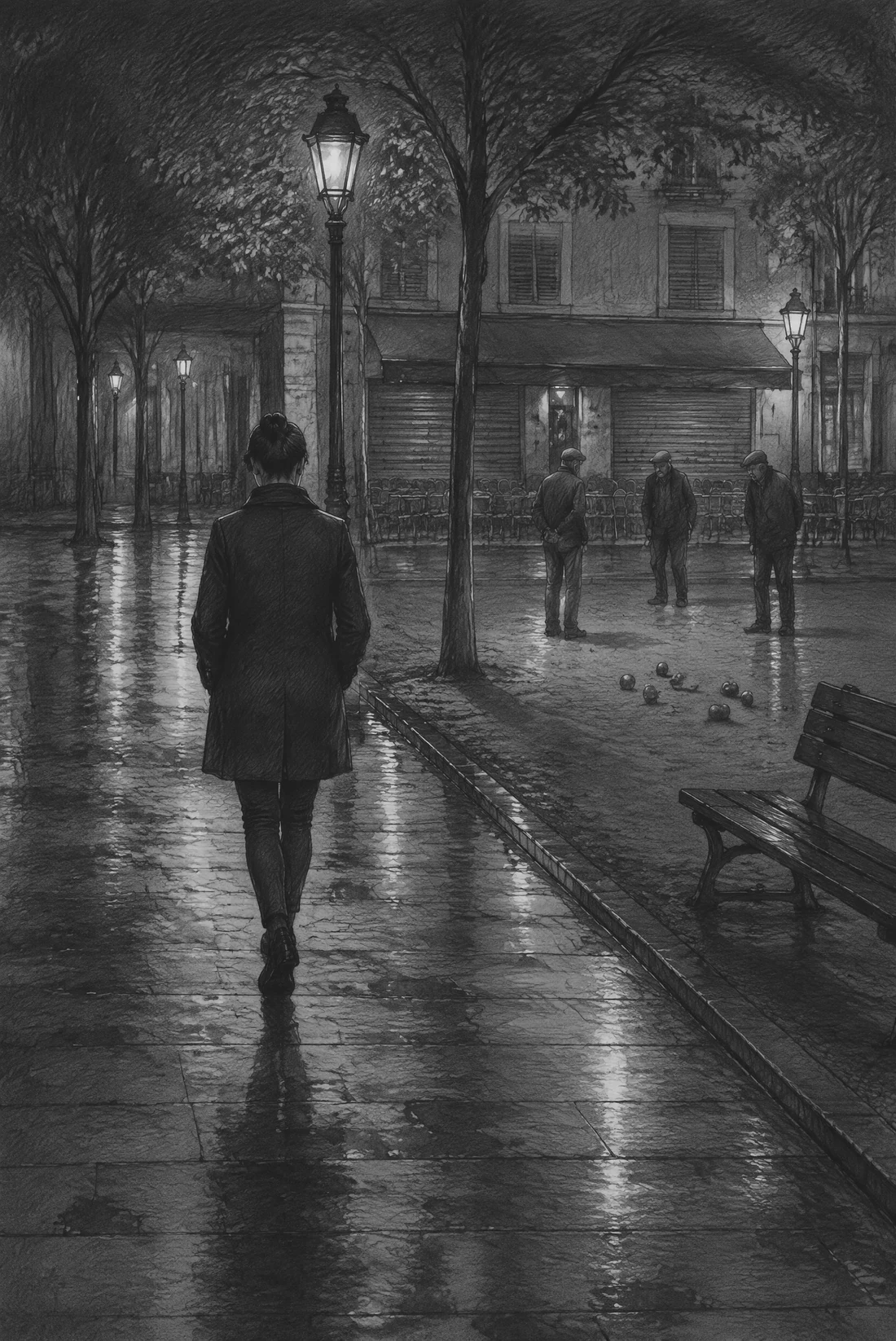 Lámina de grafito para Capítulo II · Los fantasmas de los que no estuvieron