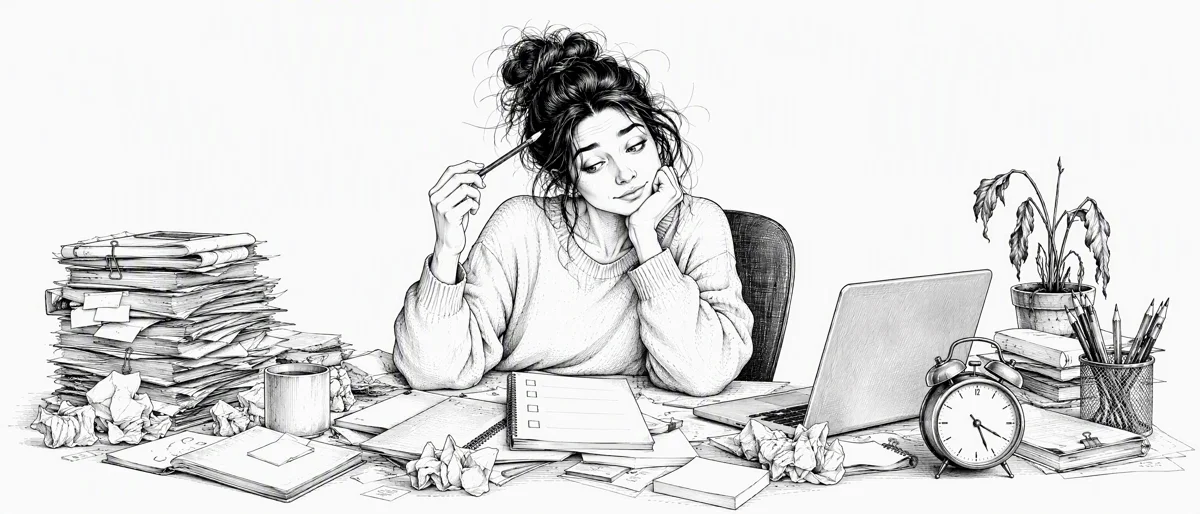 Ilustración del capítulo 4: Productividad para personas que ya no pueden más