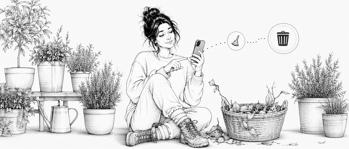 Ilustración del capítulo 10: Curar un feed como quien cuida un jardín