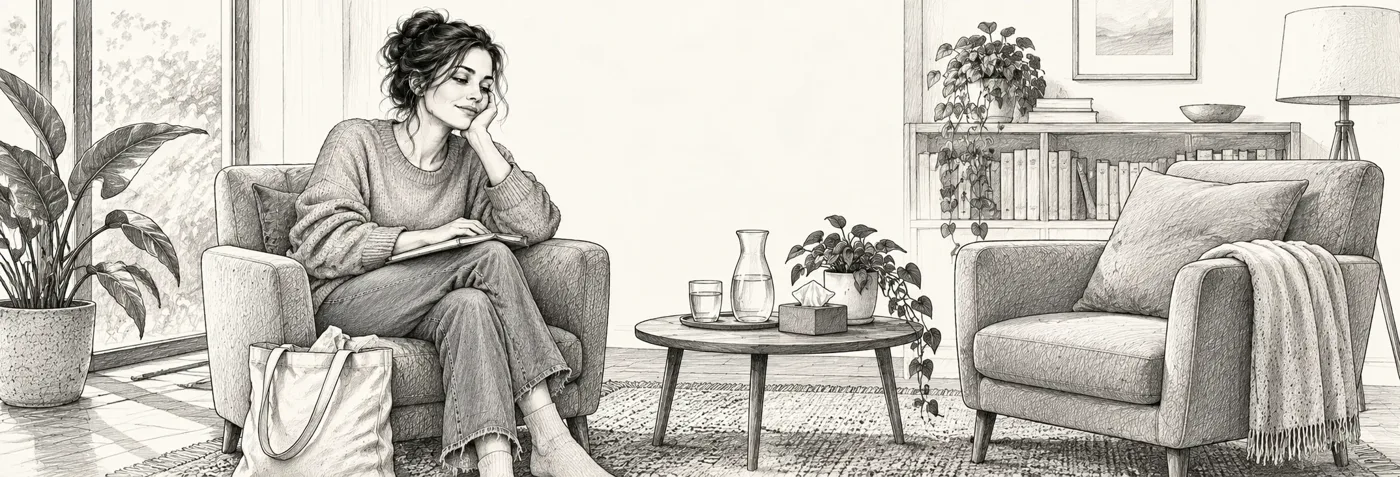 Escena de portada — ilustración en grafito