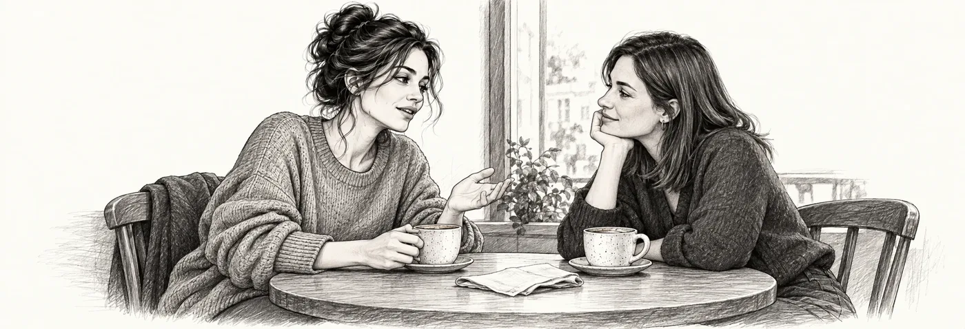 Te quiero, pero no puedo adivinarte — ilustración en grafito